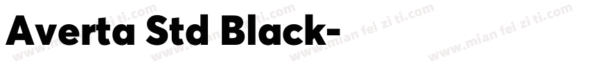 Averta Std Black字体转换